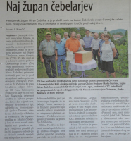 Objava v Gorenjskem Glasu, 14.8.2017 - Naj župan čebelarjev